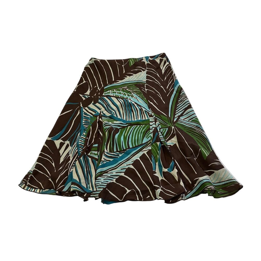 Versailles Womens Small Y2k Vintage Boho Tropical Midi Skirt Dainty Coquette